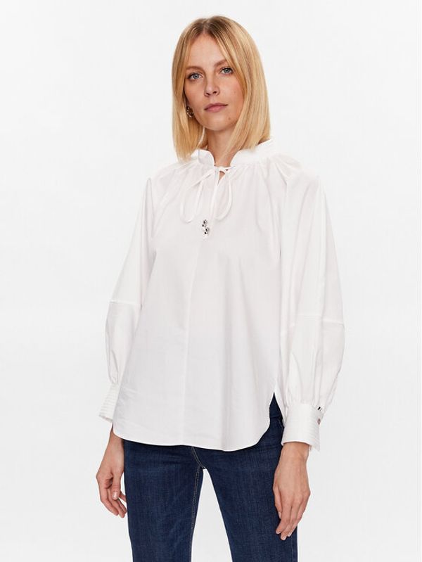 Boss Boss Блуза 50484827 Бял Relaxed Fit