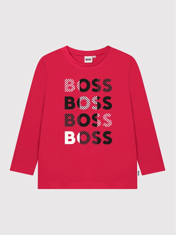 Boss Boss Блуза J25M24 S Червен Slim Fit