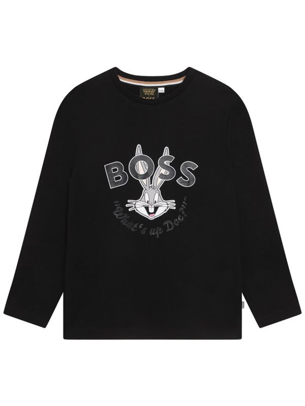 Boss Boss Блуза J25O23 S Черен Regular Fit