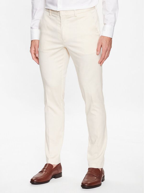 Boss Boss Чино панталони 50488014 Бял Slim Fit