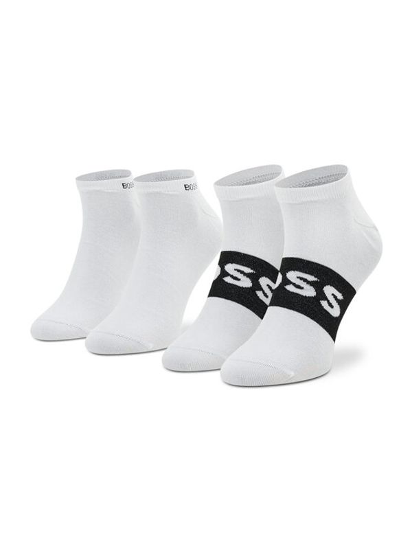 Boss Boss Чорапи къси мъжки 2P As Logo Cc 50469720 Бял