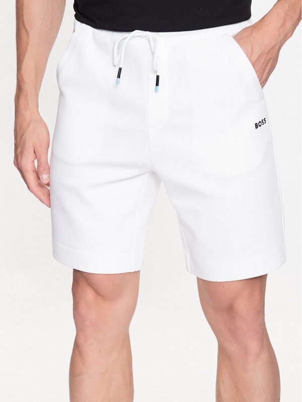 Boss Boss Долнище анцуг 50497184 Бял Regular Fit