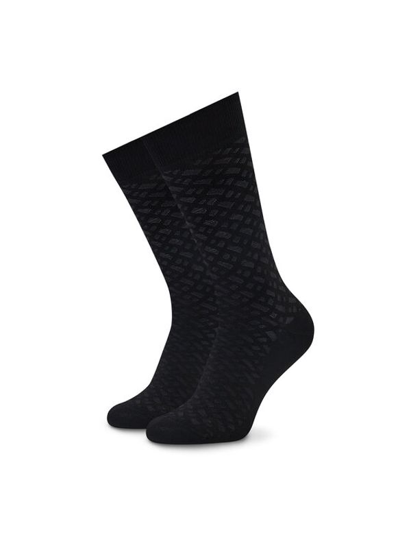 Boss Boss Дълги чорапи unisex Rs Allover B Mc 50478337 Черен