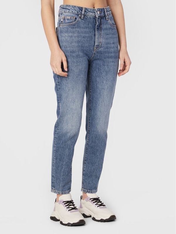 Boss Boss Дънки Modern Mom 4.0 50480821 Син Mom Fit