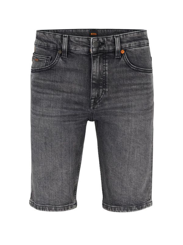 Boss Boss Дънкови шорти 50488630 Сив Slim Fit