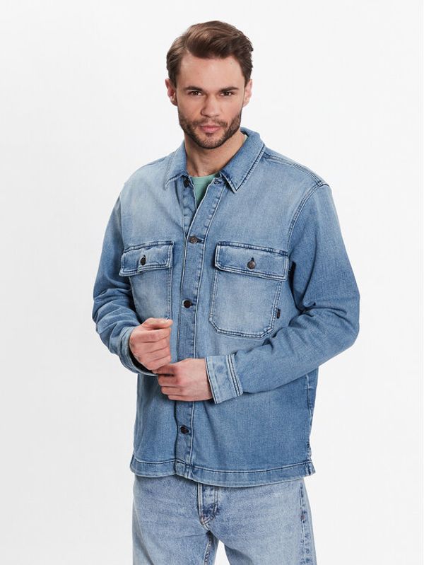Boss Boss Дънково яке 50484252 Син Regular Fit