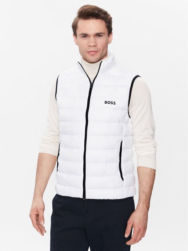 Boss Boss Елек 50472473 Бял Regular Fit