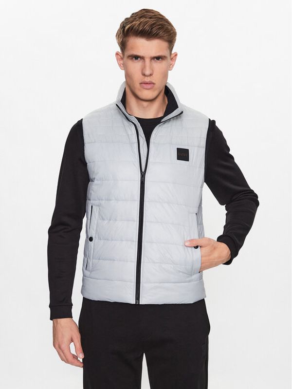 Boss Boss Елек 50496725 Сив Regular Fit