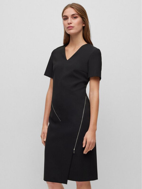 Boss Boss Ежедневна рокля 50496099 Черен Slim Fit