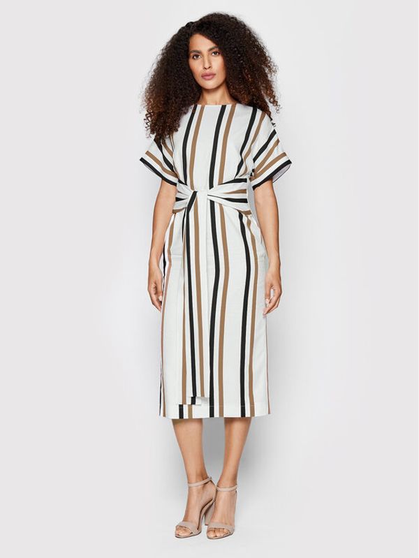 Boss Boss Ежедневна рокля Ducona 50468235 Бял Regular Fit