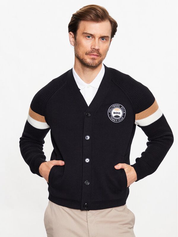 Boss Boss Кардиган 50486715 Черен Regular Fit