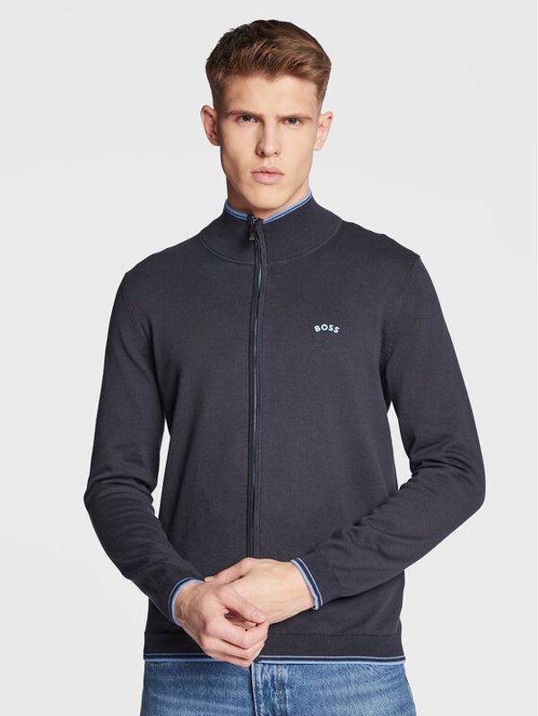 Boss Boss Кардиган Zotom_W22 50475200 Тъмносин Regular Fit