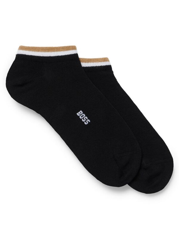 Boss Boss Комплект 2 чифта къси чорапи мъжки 50491192 Черен