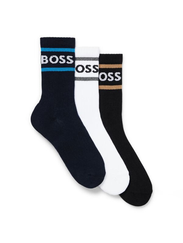 Boss Boss Комплект 3 чифта дълги чорапи мъжки 50469371 Цветен