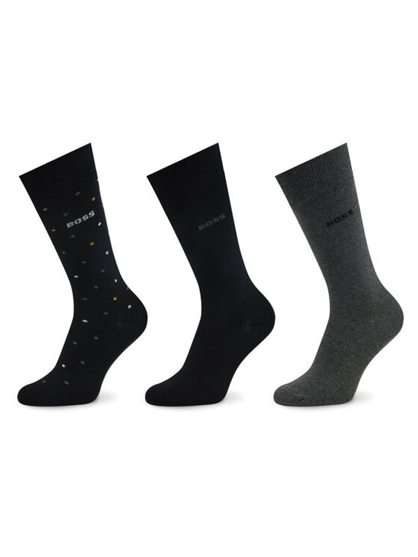 Boss Boss Комплект 3 чифта дълги чорапи мъжки 50495979 Цветен