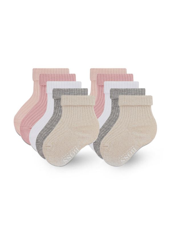 Boss Boss Комплект 5 чифта дълги чорапи детски J90230 Цветен