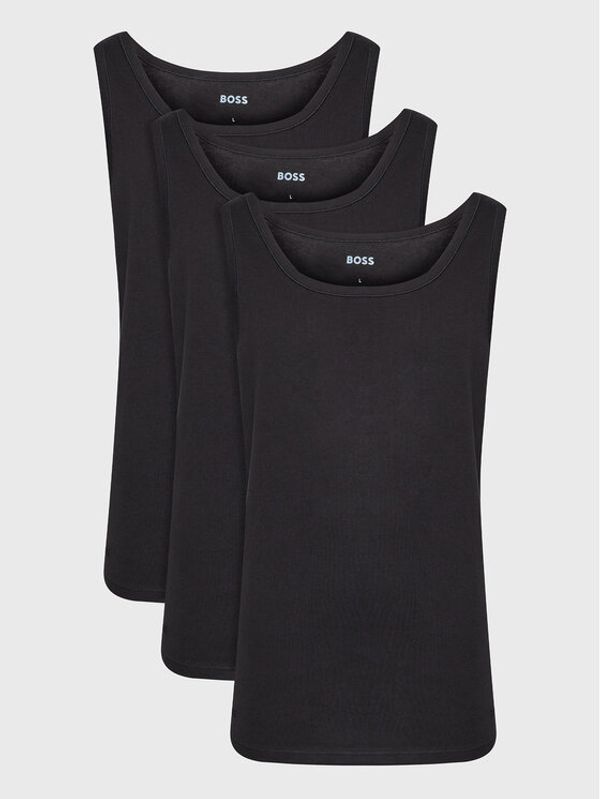 Boss Boss Комплект от 3 броя топове 50475278 Черен Regular Fit