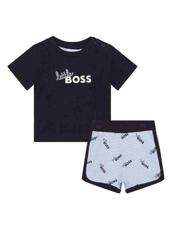 Boss Boss Комплект тишърт и спортни шорти J98415 Тъмносин Regular Fit