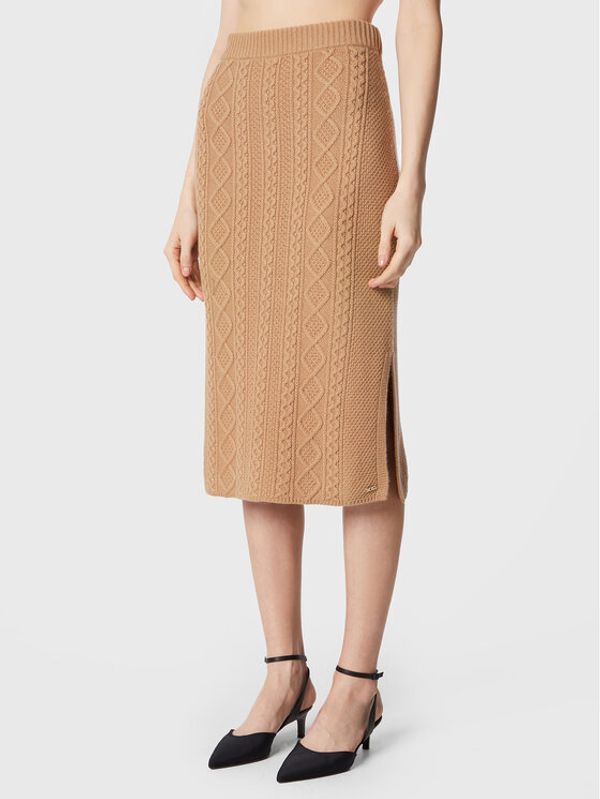 Boss Boss Миди пола Fentana 50479277 Кафяв Regular Fit