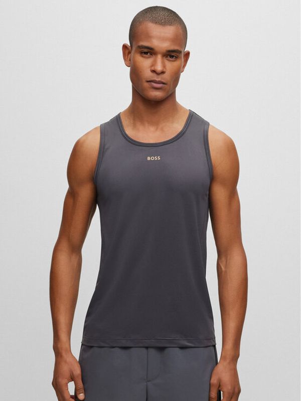 Boss Boss Мъжки топ 50494751 Сив Slim Fit