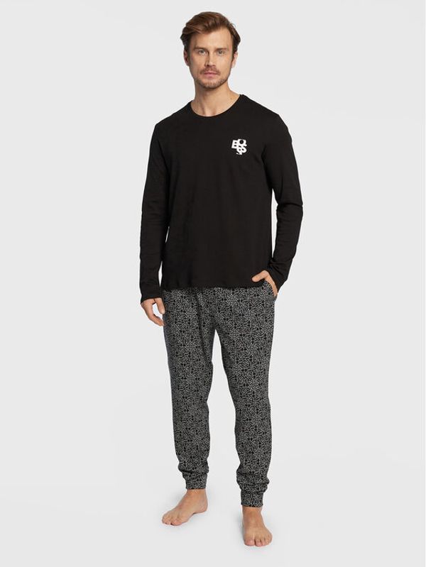 Boss Boss Пижама Relax 50479316 Черен Regular Fit