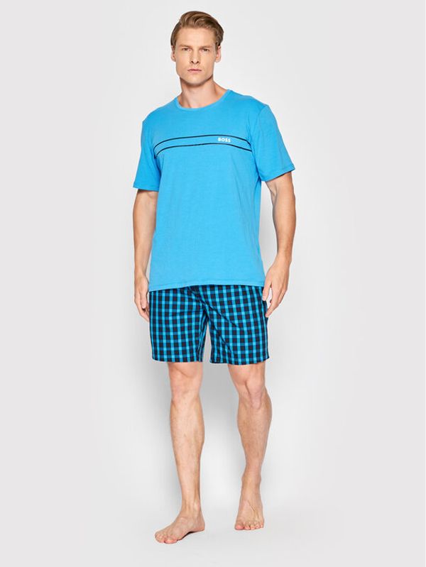 Boss Boss Пижама Urban 50465583 Син Regular Fit