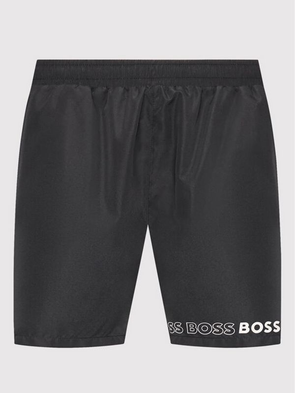 Boss Boss Плувни шорти Dolphin 50469590 Черен Regular Fit
