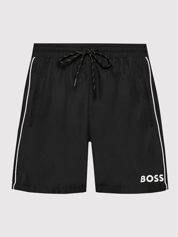 Boss Boss Плувни шорти Starfish 50469607 Черен Regular Fit