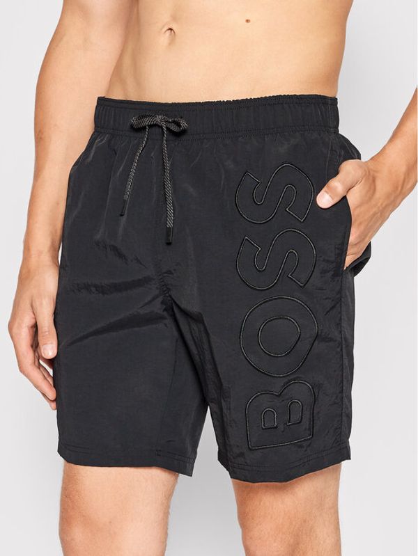 Boss Boss Плувни шорти Whale 50469329 Черен Regular Fit