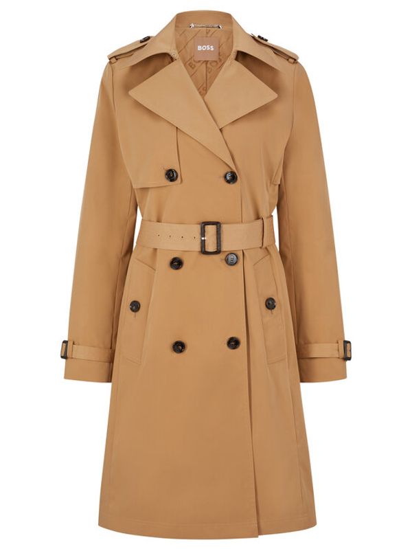Boss Boss Преходно палто 50489115 Бежов Regular Fit