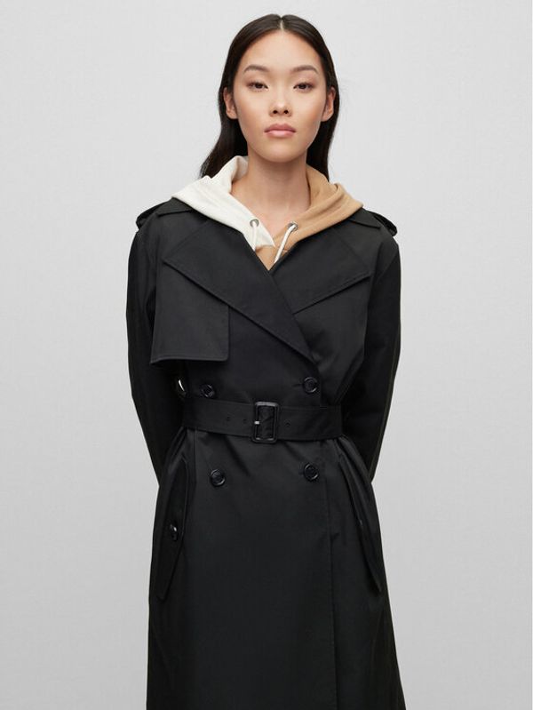 Boss Boss Преходно палто 50489153 Черен Regular Fit