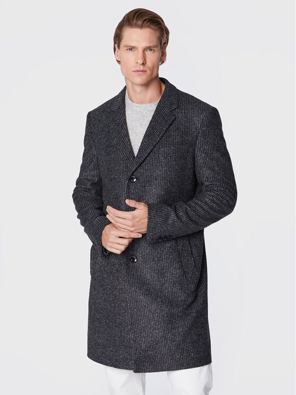 Boss Boss Преходно палто H-Hyde-J-224 50479583 Сив Slim Fit