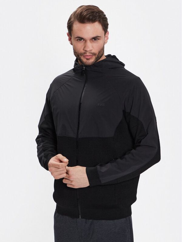 Boss Boss Преходно яке 50482404 Черен Relaxed Fit