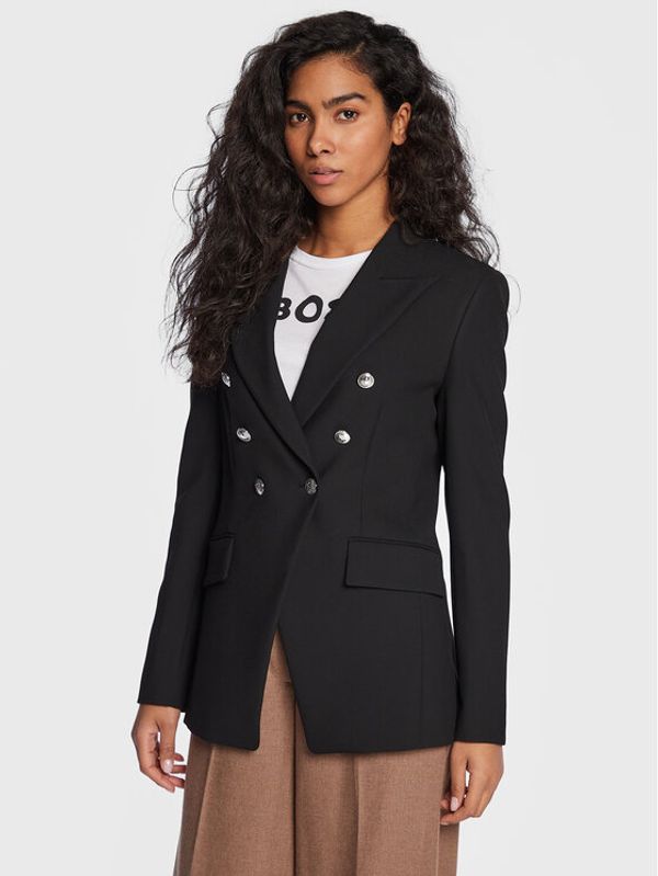 Boss Boss Преходно яке 50483306 Черен Slim Fit