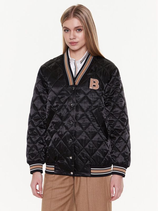 Boss Boss Преходно яке 50483747 Черен Oversize