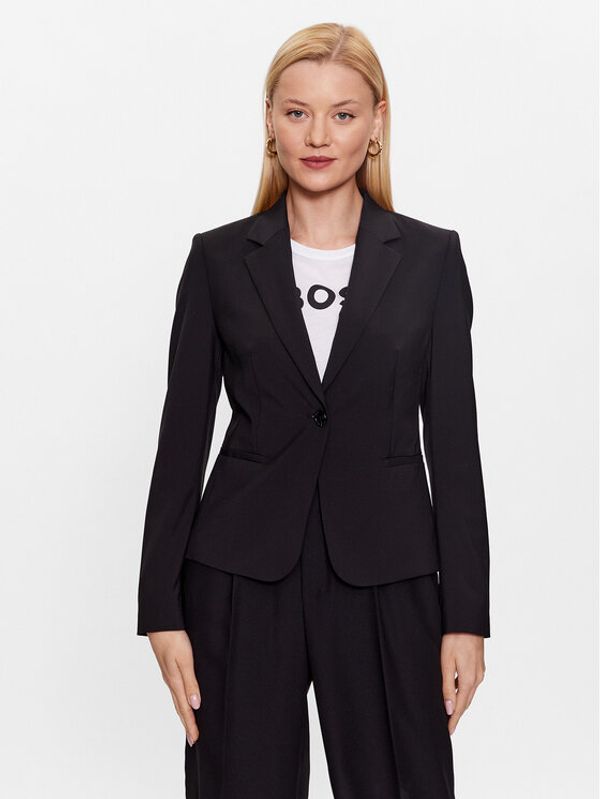 Boss Boss Преходно яке 50490020 Черен Slim Fit