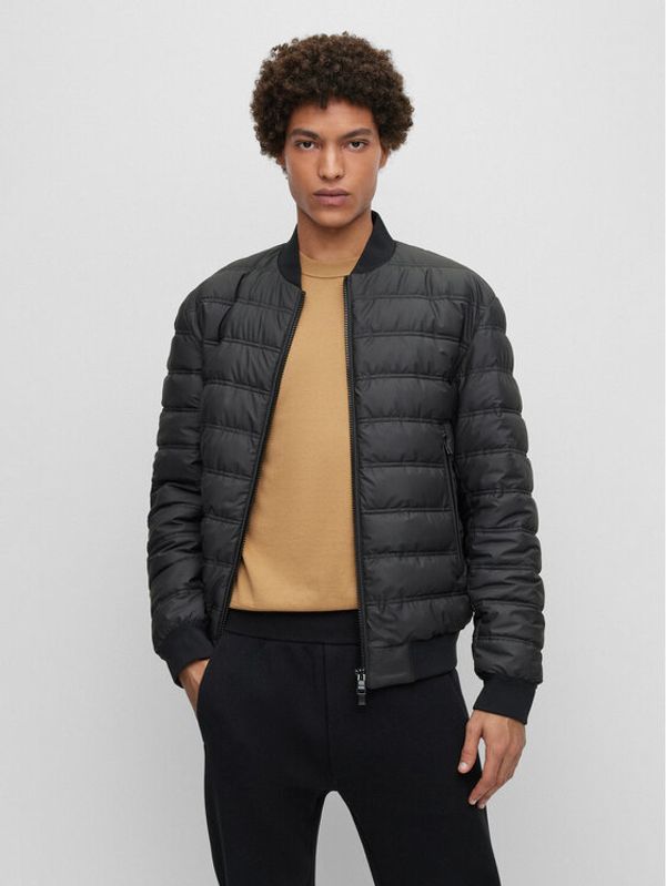 Boss Boss Преходно яке Caradoc 50493693 Черен Regular Fit