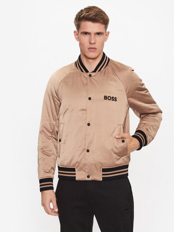 Boss Boss Пухено яке 50483945 Бежов Regular Fit