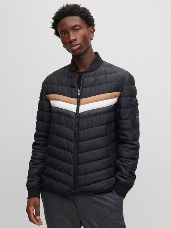 Boss Boss Пухено яке 50487055 Черен Regular Fit