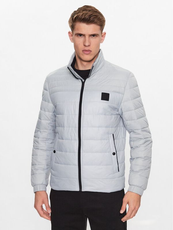 Boss Boss Пухено яке 50496766 Сив Regular Fit