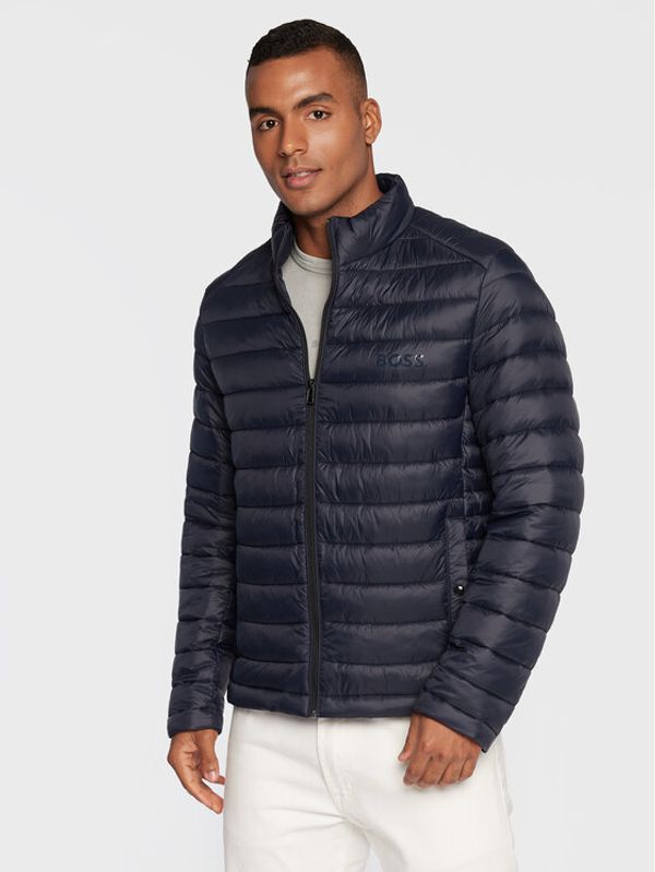 Boss Boss Пухено яке Calanos 50481548 Тъмносин Regular Fit