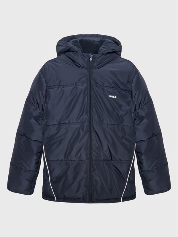 Boss Boss Пухено яке J26488 D Тъмносин Regular Fit