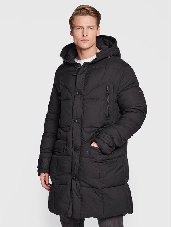 Boss Boss Пухено яке Oktrika-D 50473879 Черен Comfort Fit