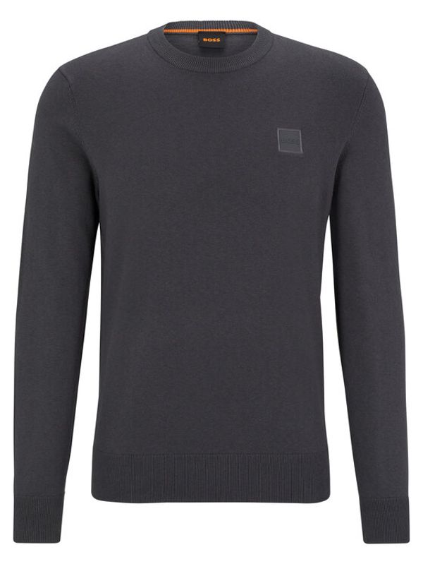 Boss Boss Пуловер 50471343 Сив Regular Fit