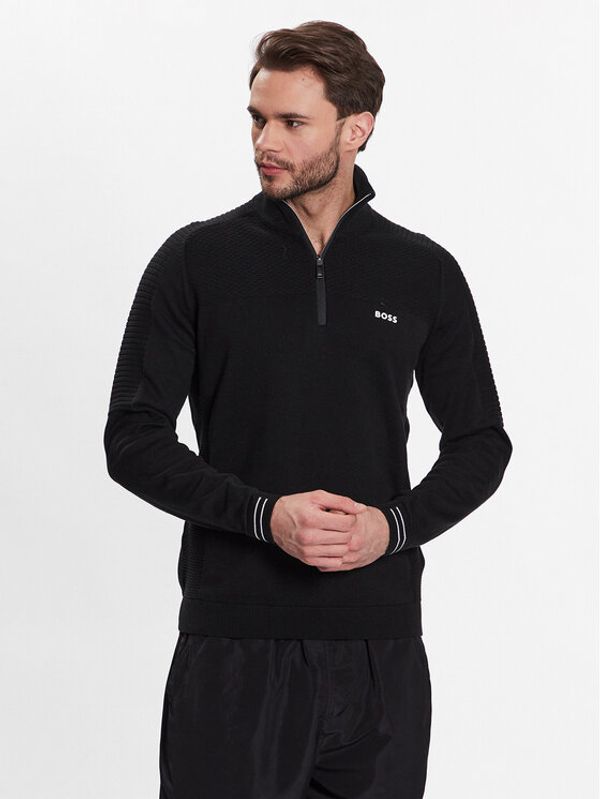 Boss Boss Пуловер 50482399 Черен Regular Fit