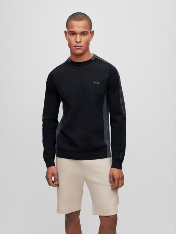 Boss Boss Пуловер 50493767 Черен Regular Fit