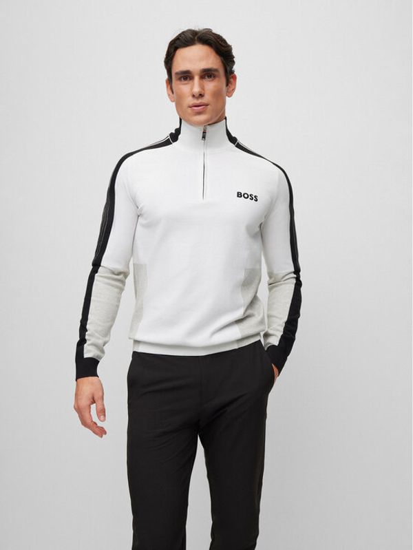 Boss Boss Пуловер 50493769 Бял Regular Fit