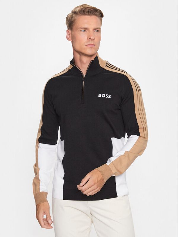 Boss Boss Пуловер 50493769 Черен Regular Fit