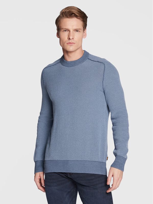 Boss Boss Пуловер Akopak 50474881 Син Regular Fit