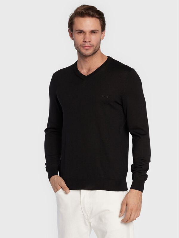Boss Boss Пуловер Baram-L 50476363 Черен Regular Fit